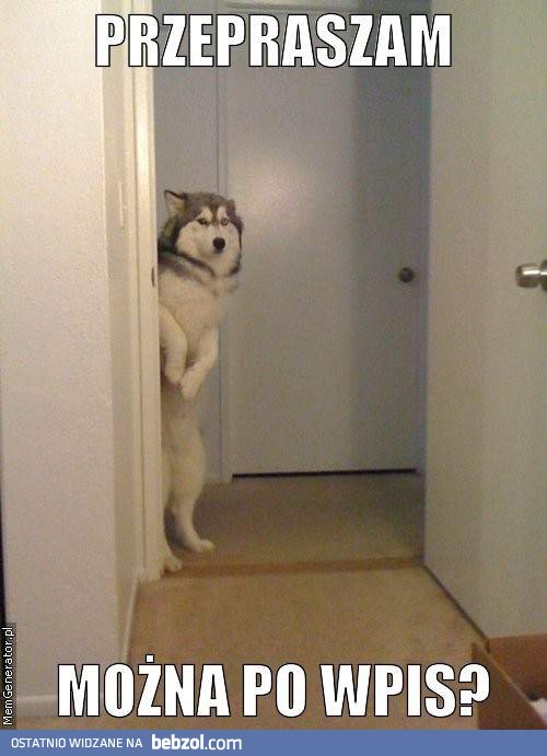 Można po wpis?