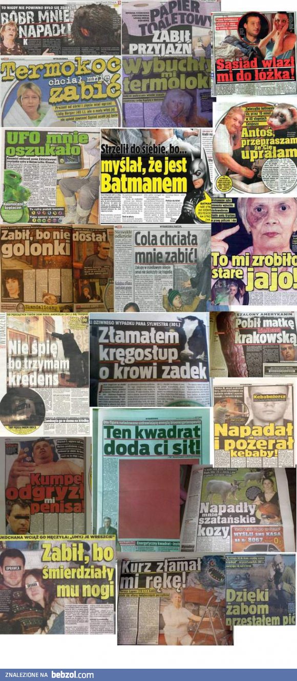 Fakt... kto wymyśla te wszystkie scenariusze? :D