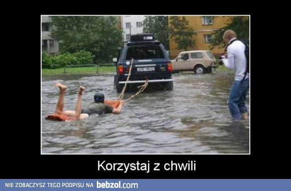 Pogoda nie zawsze popsuje nam plany :)  