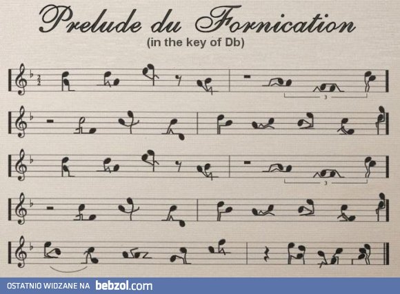 Najlepsza kamasutra tylko na karcie z nutami :)