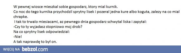 Szczwany ten sprytny lisek