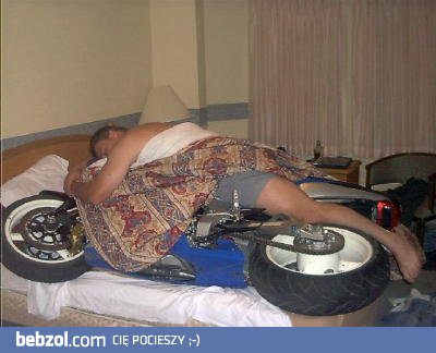 Zakochany motocyklista