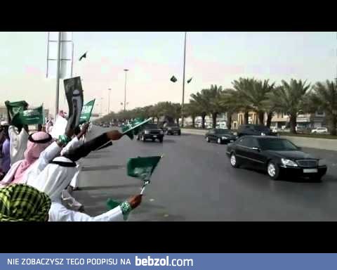 Eskorta króla Abdullaha z Arabii Saudyjskiej