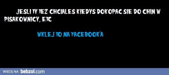 Jeżeli też próbowałeś dokopać się do Chin..