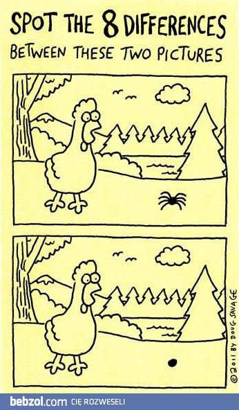 Znajdź 8 różnic