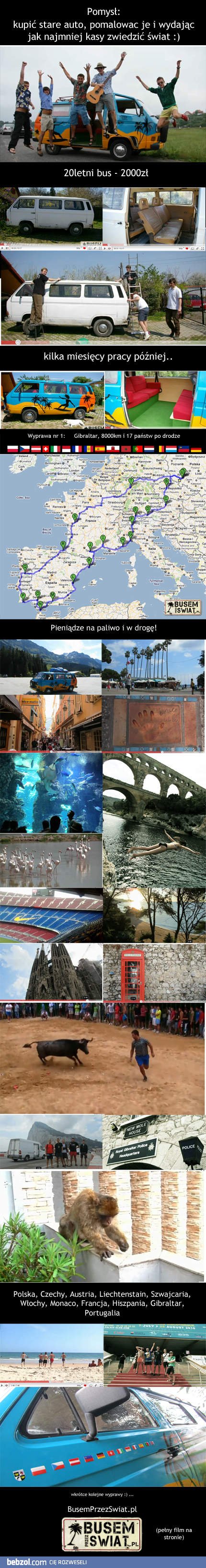 Nie trzeba być bogaczem, aby zwiedzić świat...