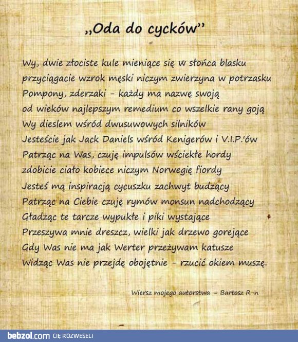Oda do cycków