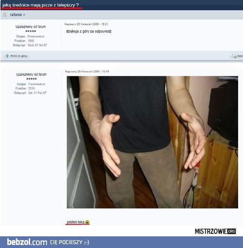 O taką mają średnicę