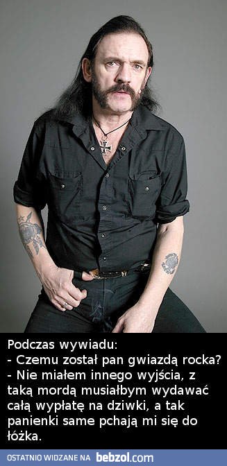 Czemu został Pan gwiazdą rocka?