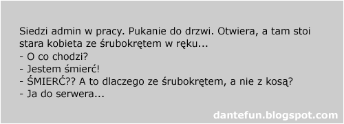 Administrator i śmierć 