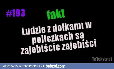 Fakt o ludziach z dołkami