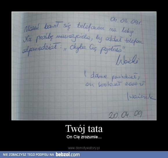 Ojciec zawsze rozumie