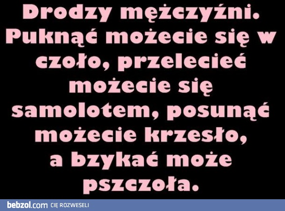 Wiadomość dla mężczyzn