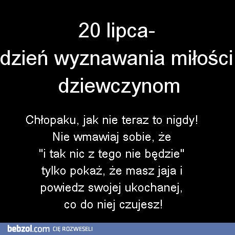 Dzień wyznawania miłości dziewczynom 