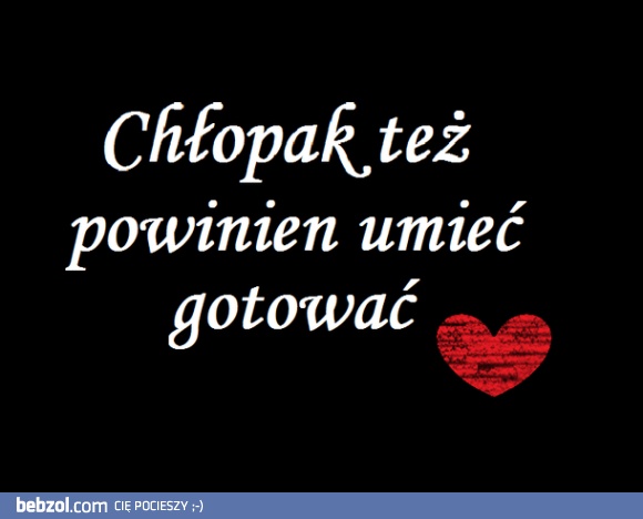 Chłopak i gotowanie