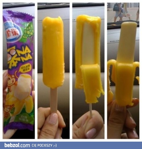 Lód w postaci banana 