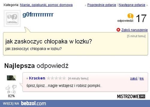 Jak zaskoczyć chłopaka w łóżku? 