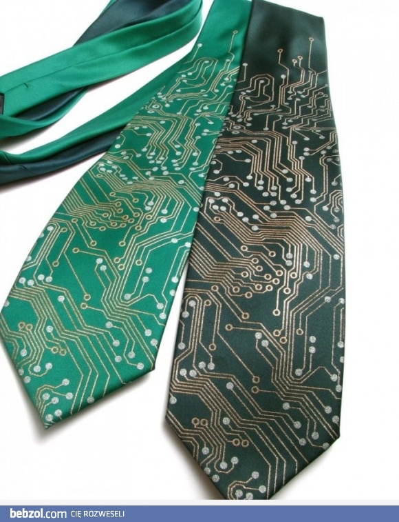 Krawat z obwodem elektrycznym 