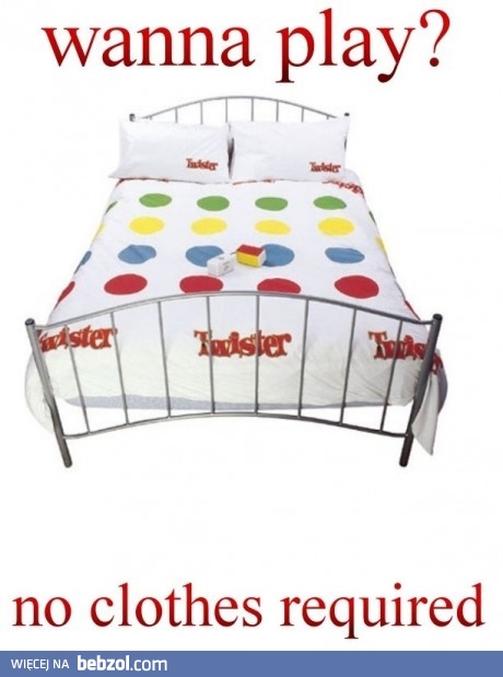 Łóżkowy twister.. Zagrałbyś? ;-)