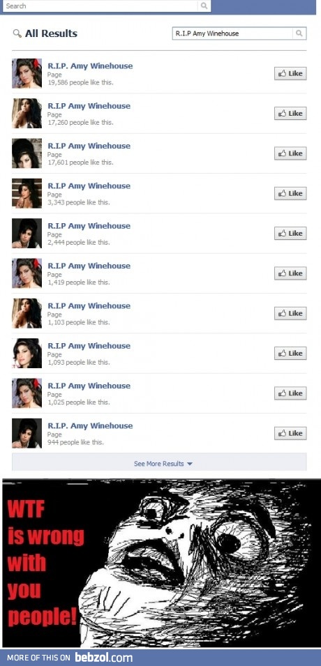 Someone died? Quick! Make a facebook page for it!