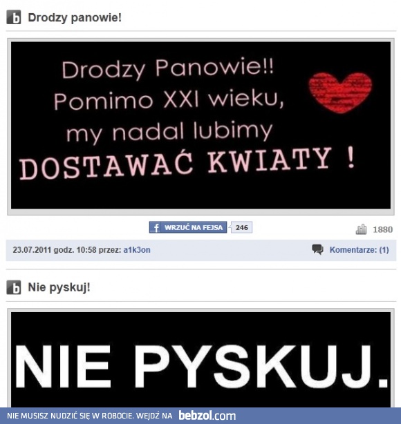 Dobre komentarze z nikąd