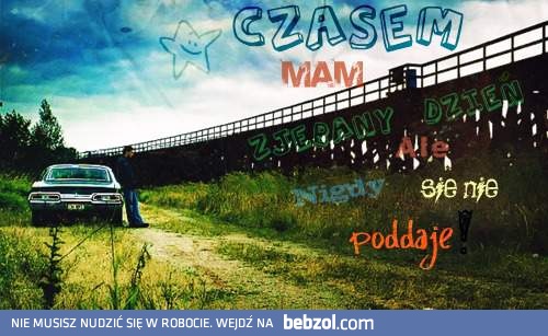 Nigdy nie mów nigdy się nie poddawaj! 