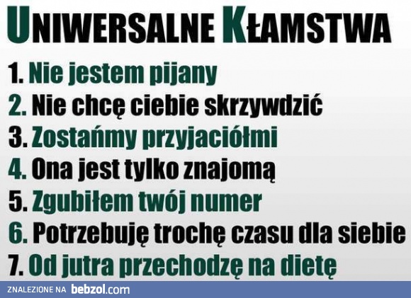 Uniwersalne kłamstwa