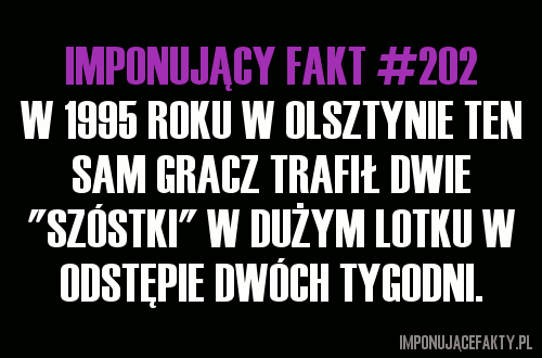 Ten to masz szczęście