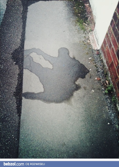 W tej kałuży skrywa się ninja