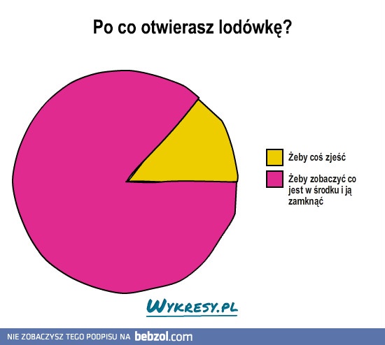 Po co otwierasz lodówkę?