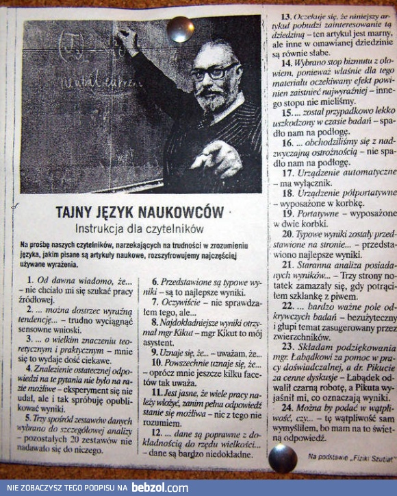 Tajny język naukowców