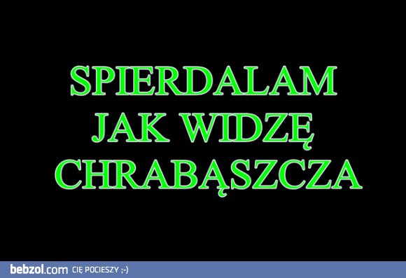 Co robisz, jak widzisz chrabąszcza?