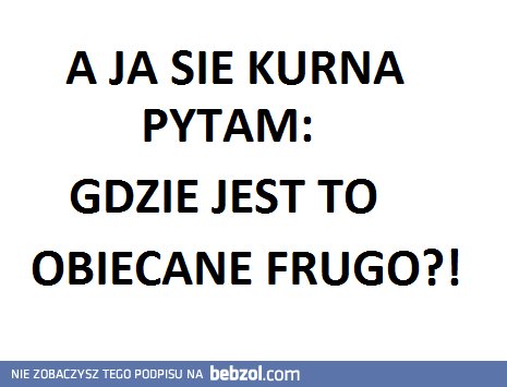 Gdzie jest Frugo?!