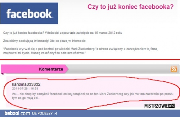 Koniec facebook′a