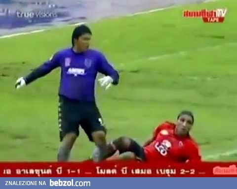 Lepiej nie zadzierać z bramkarzem