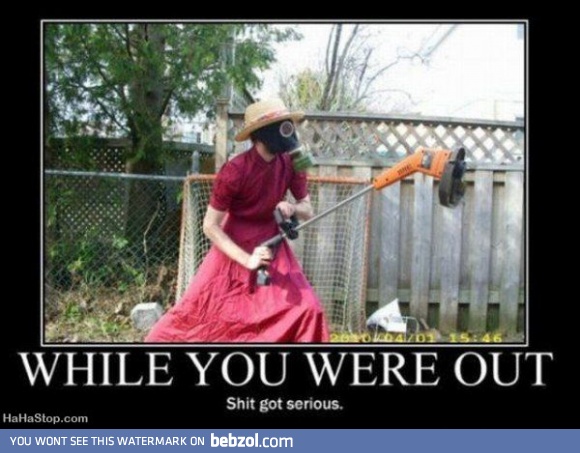 You're out