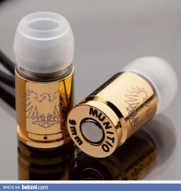 słuchawki w formie kul 9mm 