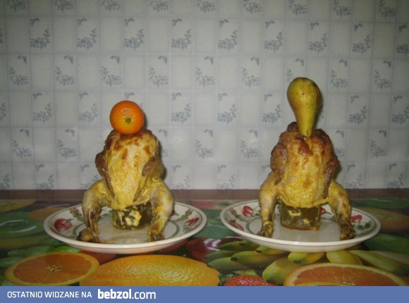 Kurczak z pomarańczą lub z gruszką.Co wybierasz?