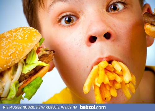To jest to! Frytki i hamburgery!!!