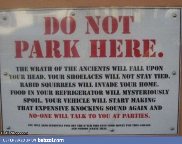 Do not park