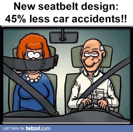 New seatbelt design