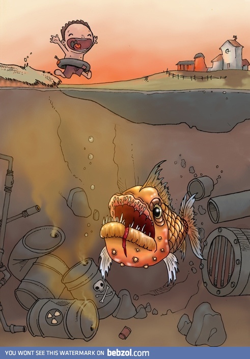 Do you remember your fish that you flashed in the toilet? It remembers you as well...