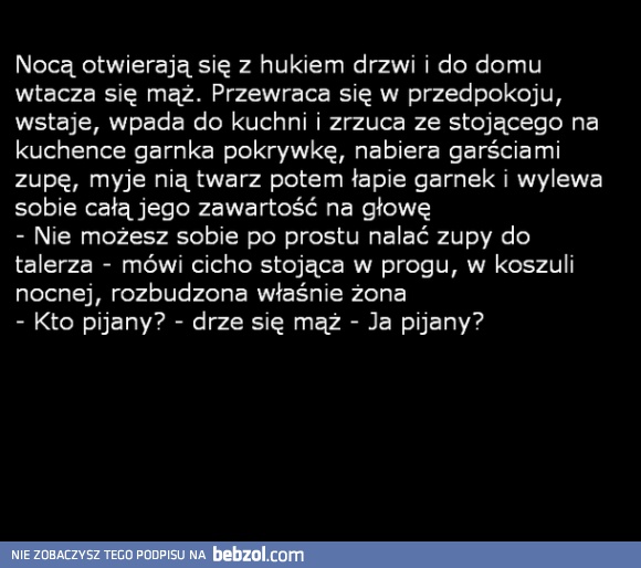 Pijany mąż