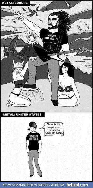 Metale - Europa vs Ameryka