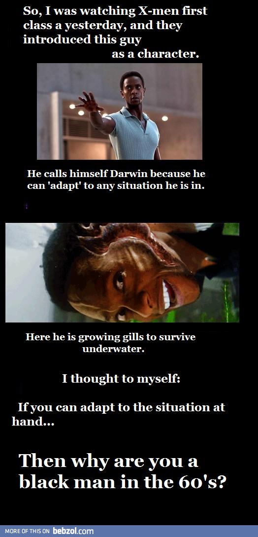 Watching X-men First class, noticed this.