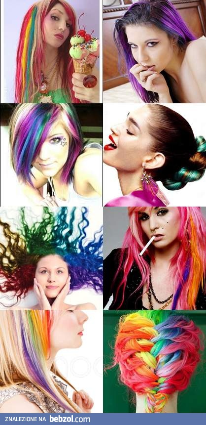 Kolorowe włosy