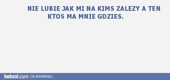 NIE LUBIE