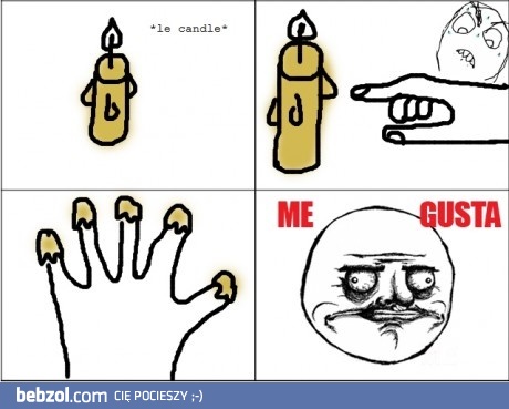Zabawa ze świeczką