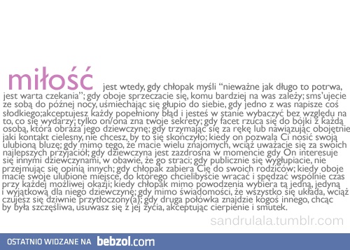 Miłość jest wtedy..
