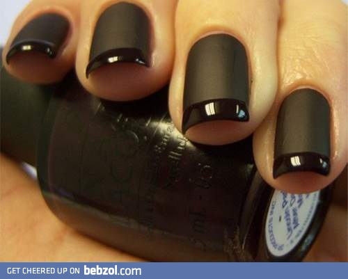 Black manicure